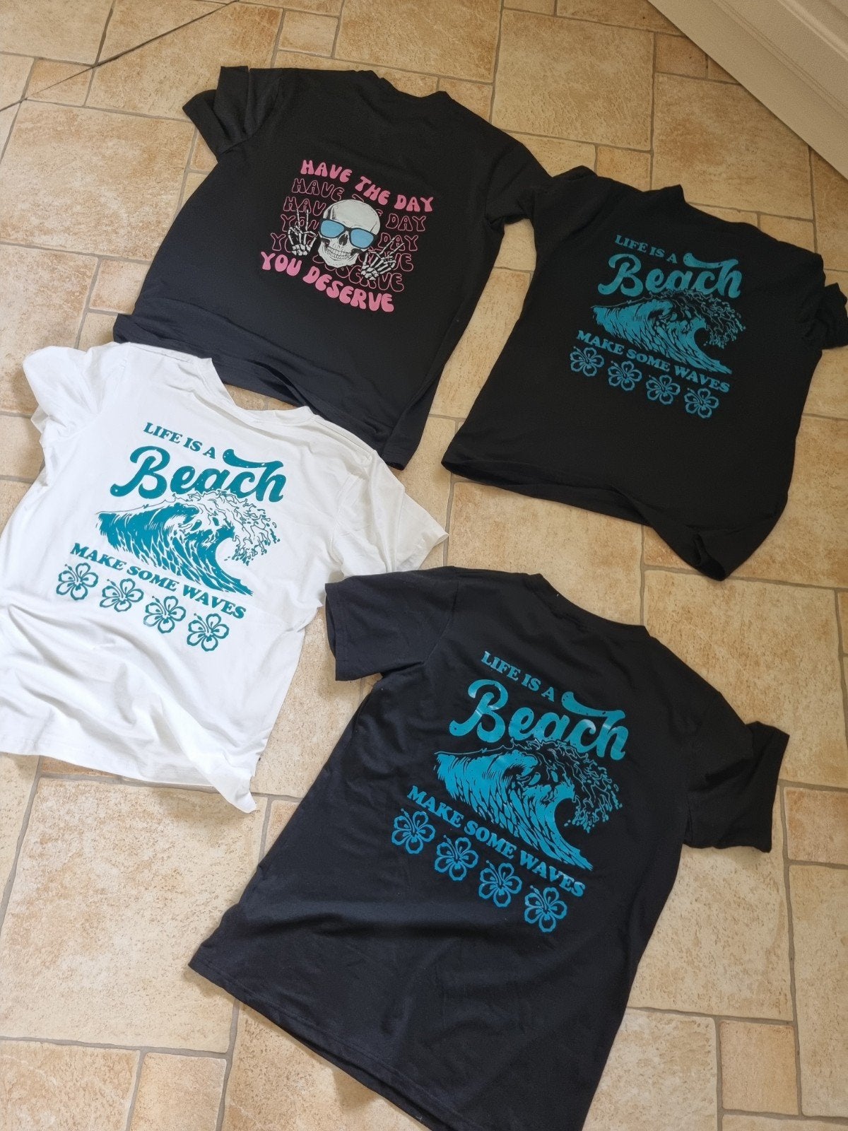 4 nieuwe zwart witte dames shirts maat xl 42, Zwart, Maat 46/48 (XL) of groter, Nieuw, Ophalen of Verzenden