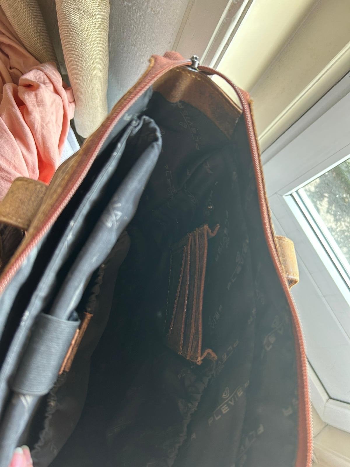 Plevier Leren Laptoptas - Vetleer, Ophalen of Verzenden, Nieuw, Zwart, Overige typen