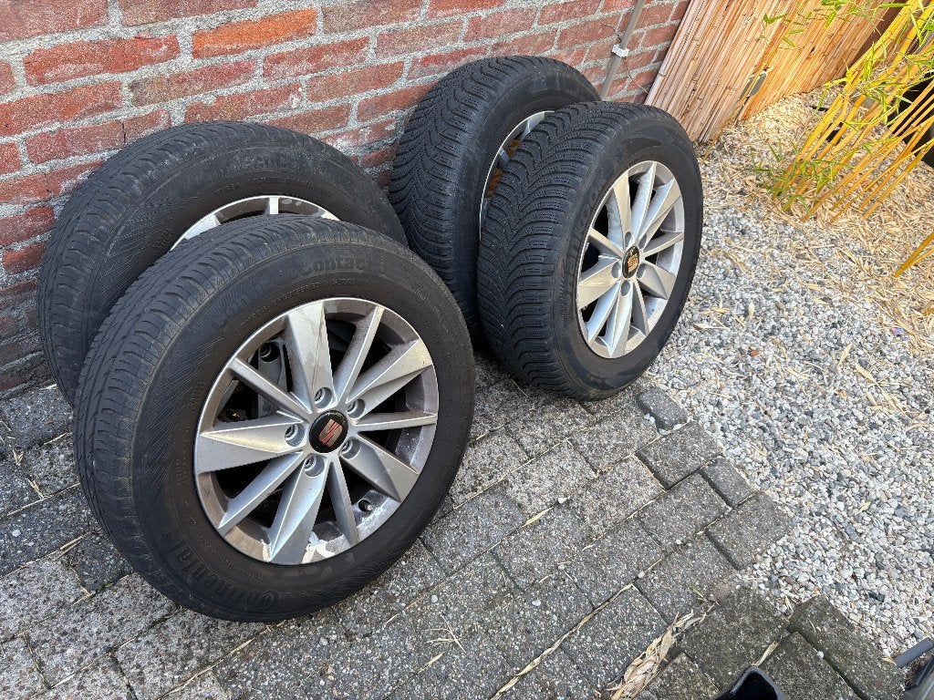 15 inch velgen met band seat leon, Auto-onderdelen, Banden en Velgen, Ophalen, Gebruikt, 15 inch, Banden en Velgen