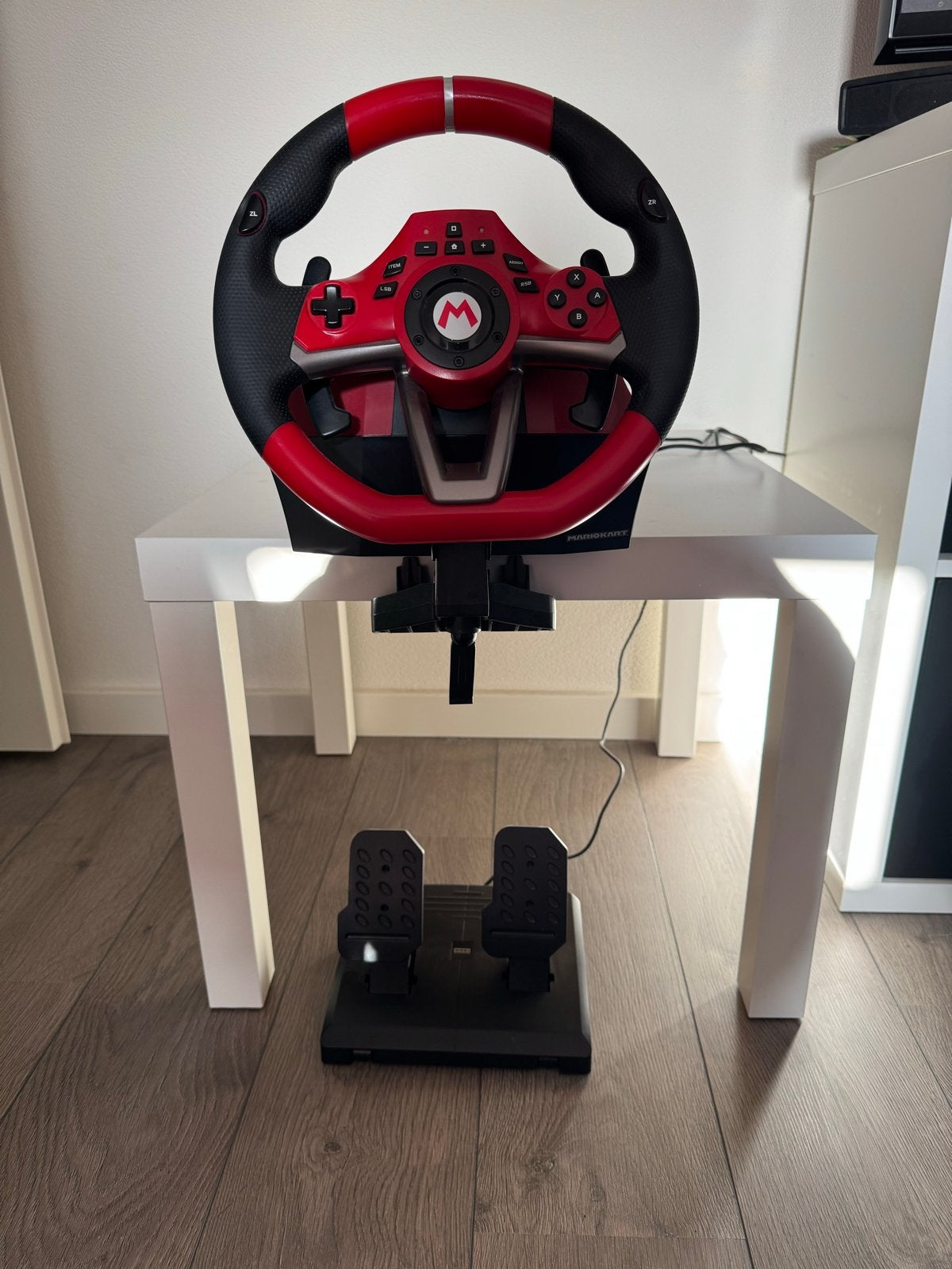 Mario Kart Racestuur met Pedalen voor Nintendo Switch, Racestuur, Nintendo, Ophalen of Verzenden, Zo goed als nieuw