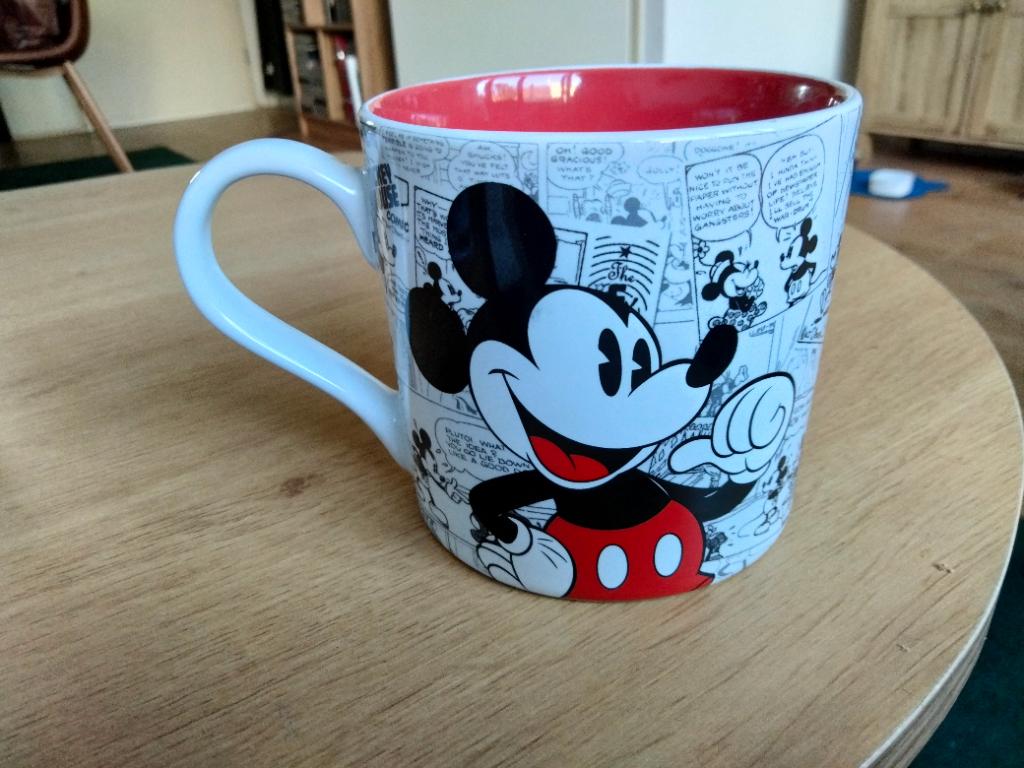 Disney beker Mickey Mouse . Disneyland Paris, Verzamelen, Disney, Ophalen, Mickey Mouse, Zo goed als nieuw, Servies