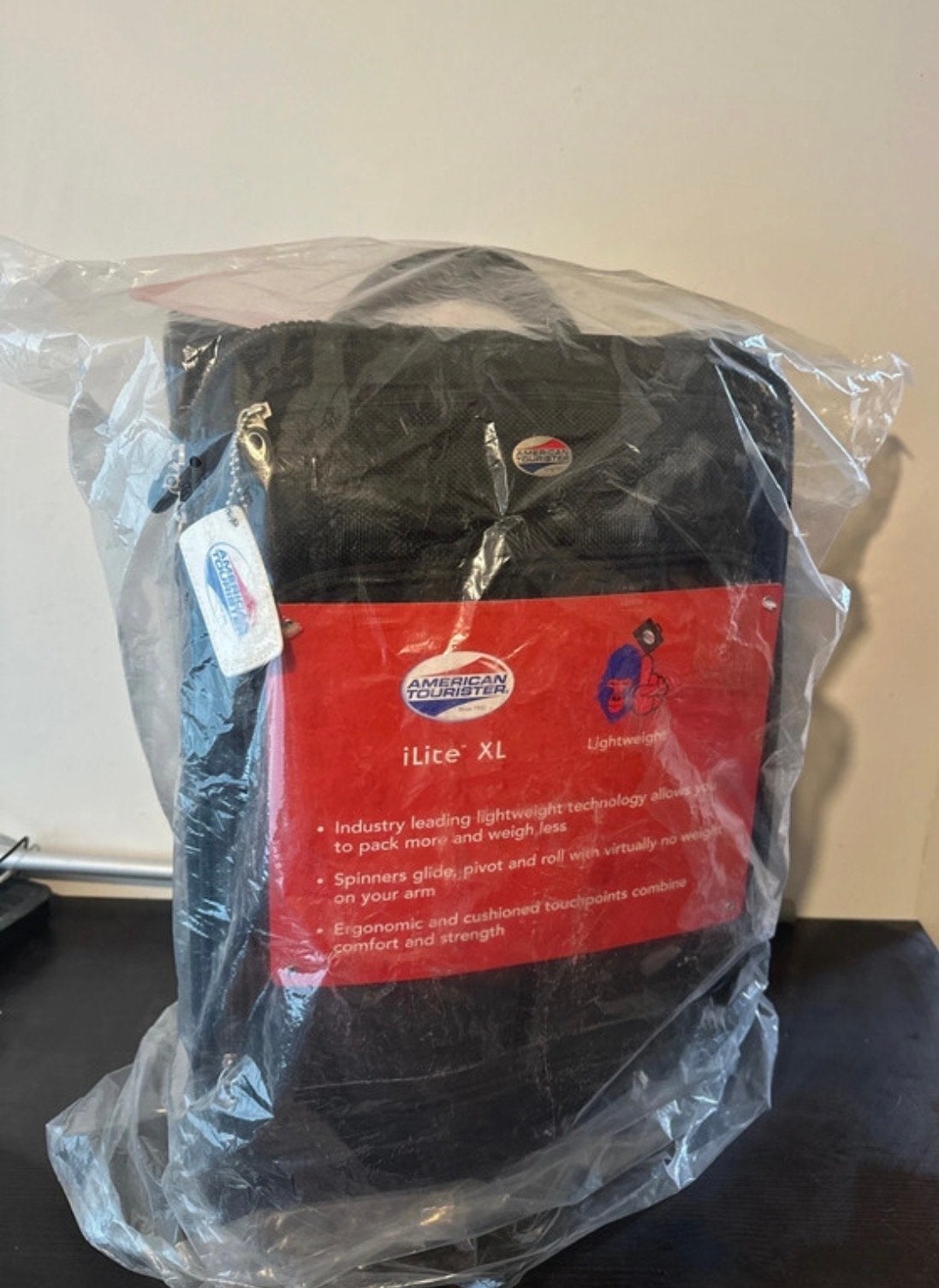 Nieuwe American Tourister iLite XL Koffer - Zwart, 50 tot 60 cm, Nieuw, Ophalen of Verzenden, Zacht kunststof