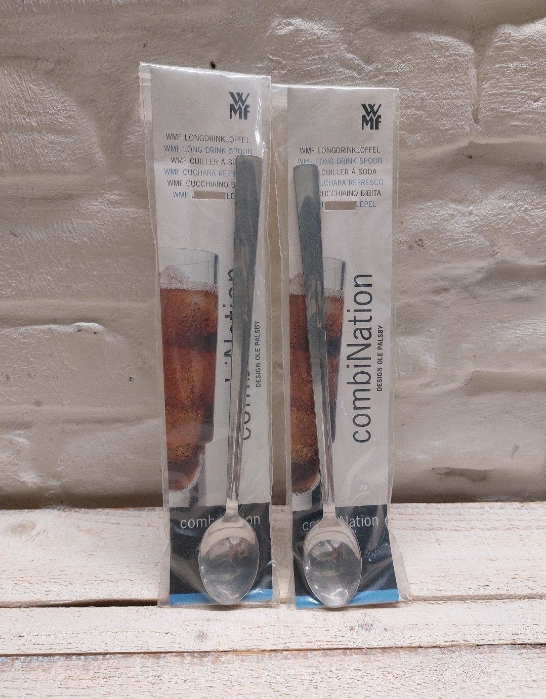 WMF Longdrinklepels - Set van 2 - Nieuw in verpakking, Ophalen of Verzenden, Nieuw, Rvs of Chroom