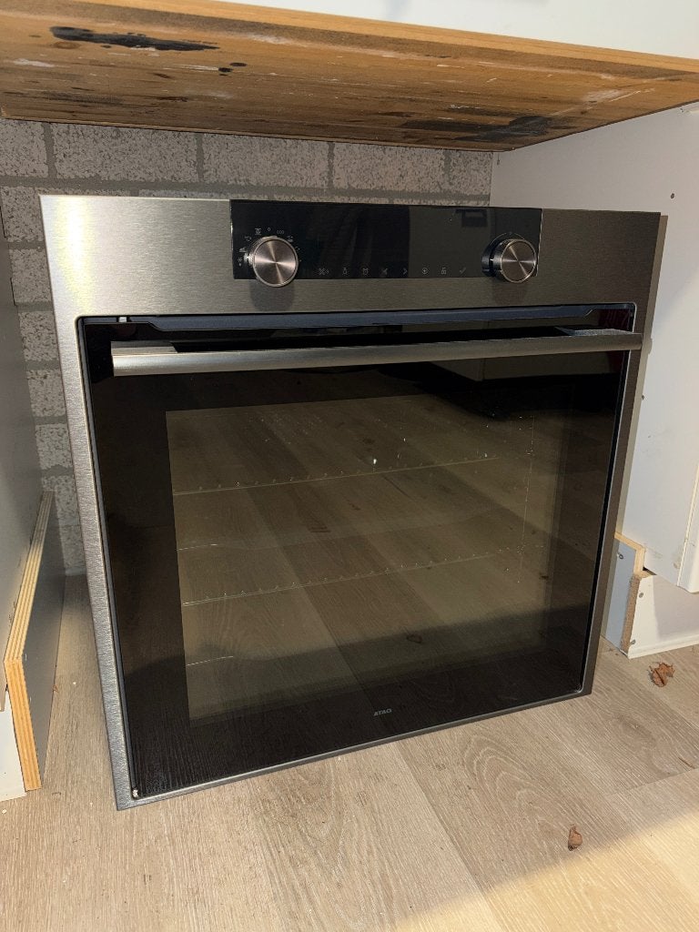 ATAG ZX66121D – luxe pyrolyse oven – Black Steel, Witgoed en Apparatuur, Ophalen, Oven, Zo goed als nieuw, 55 tot 60 cm