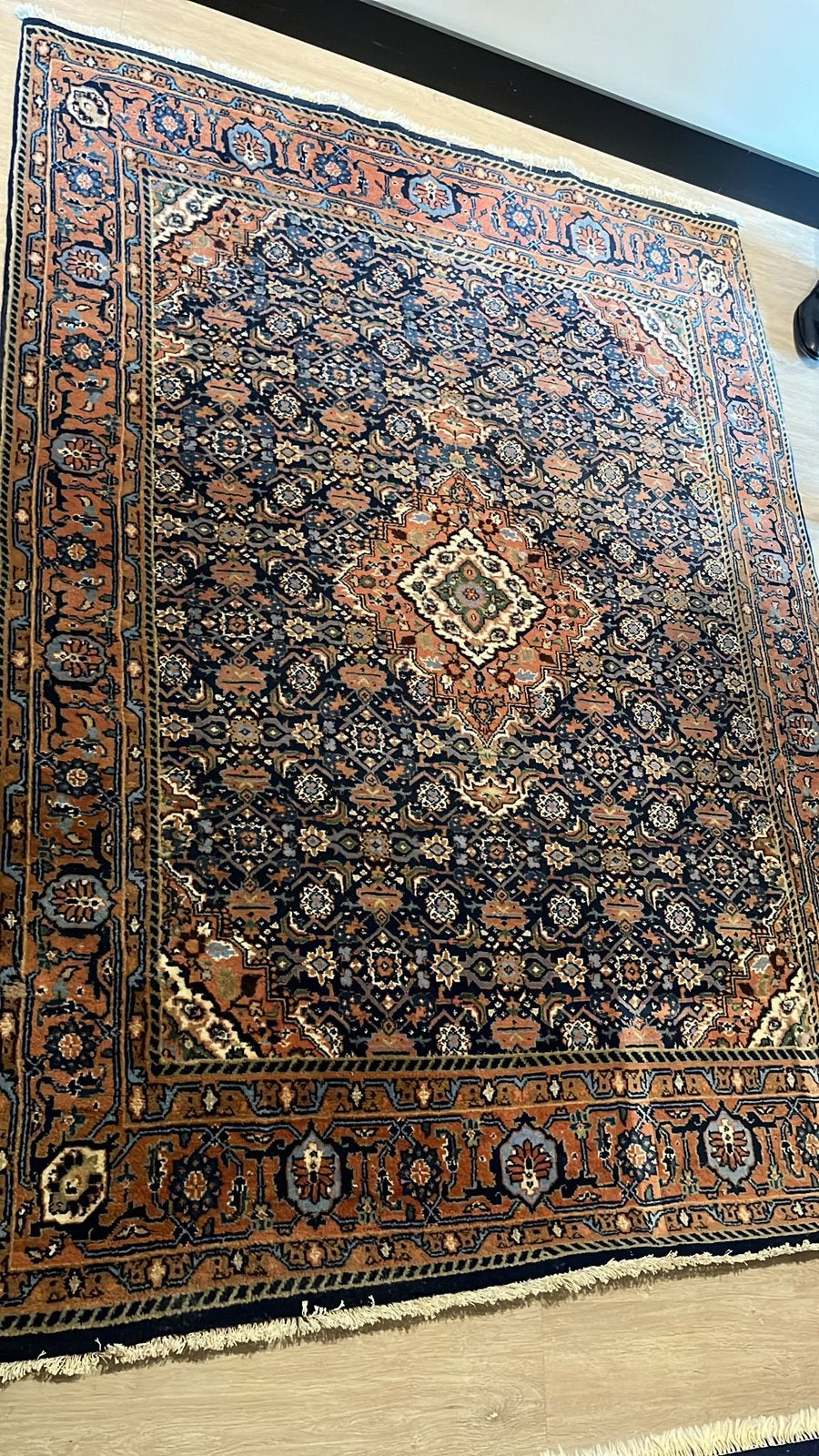 Handgeknoopt Indiaas vloerkleed | 2.80m x 1.50m, Ophalen, Gebruikt, 100 tot 150 cm, 200 cm of meer
