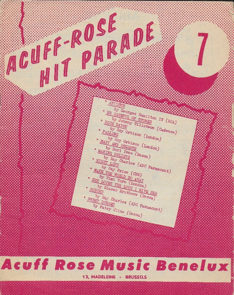 Bo602 bladmuziek acuff rose hit parade nr 7, Muziek en Instrumenten, Bladmuziek, Ophalen of Verzenden, Gebruikt, Artiest of Componist