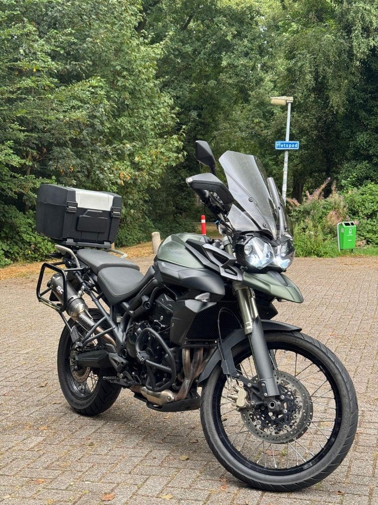 Triumph Tiger 800 XC – 2013 – Mat groen, Occasion, Motorrijbewijs A, 3 cilinders, Particulier