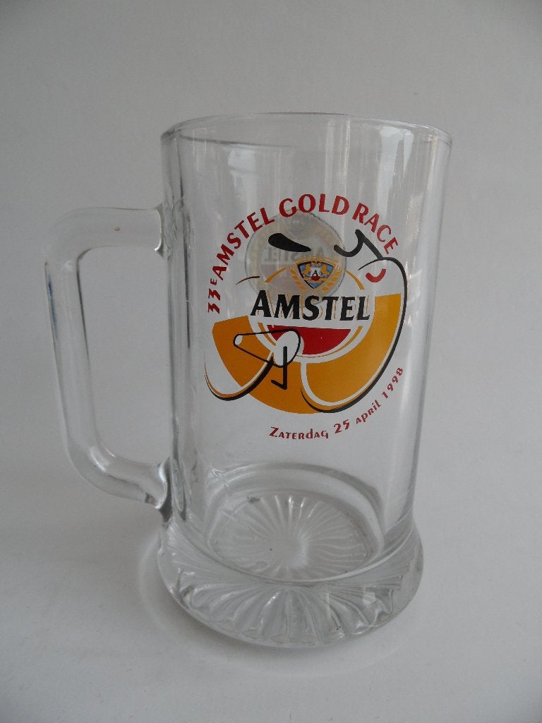Amstel 33e Gold Race wielrennen 1998 bierpul, Verzamelen, Verzenden, Zo goed als nieuw, Gebruiksvoorwerp