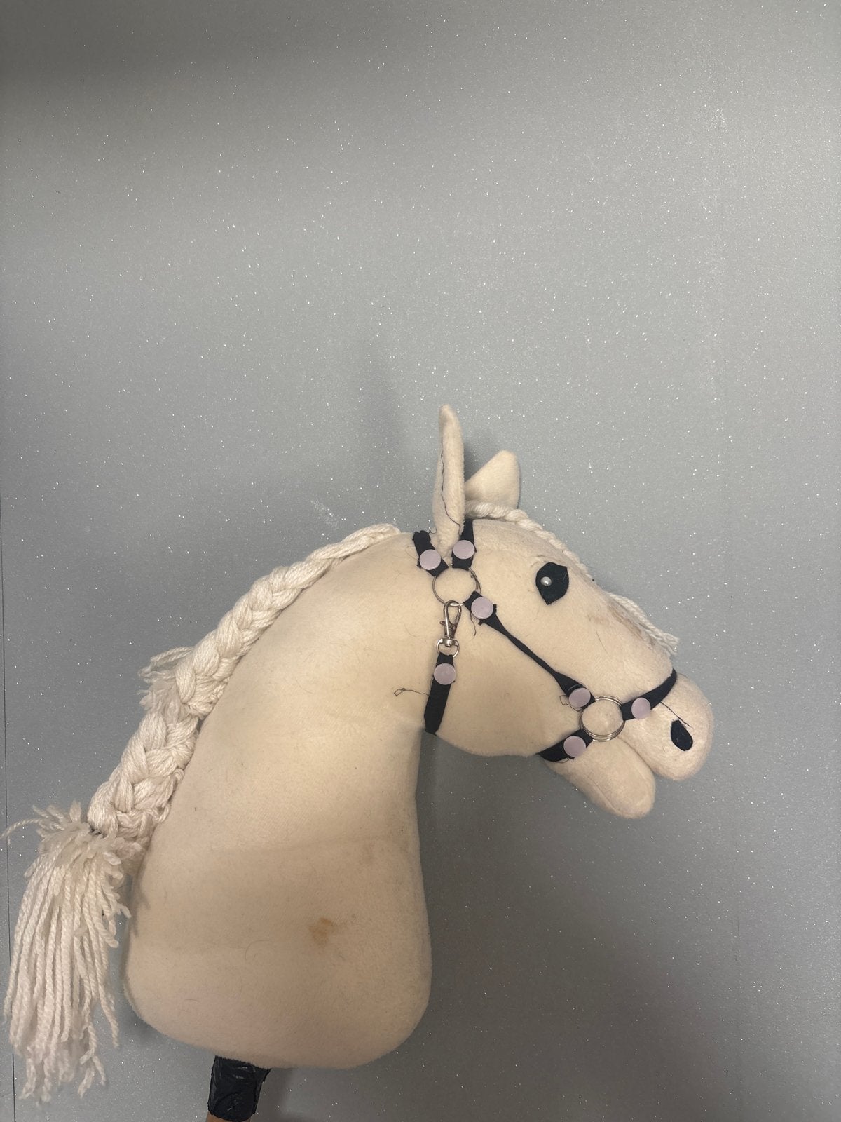 Hobbyhorse / Stokpaardje - Wit met hoofdstel, Ophalen of Verzenden, Gebruikt, Jongen of Meisje