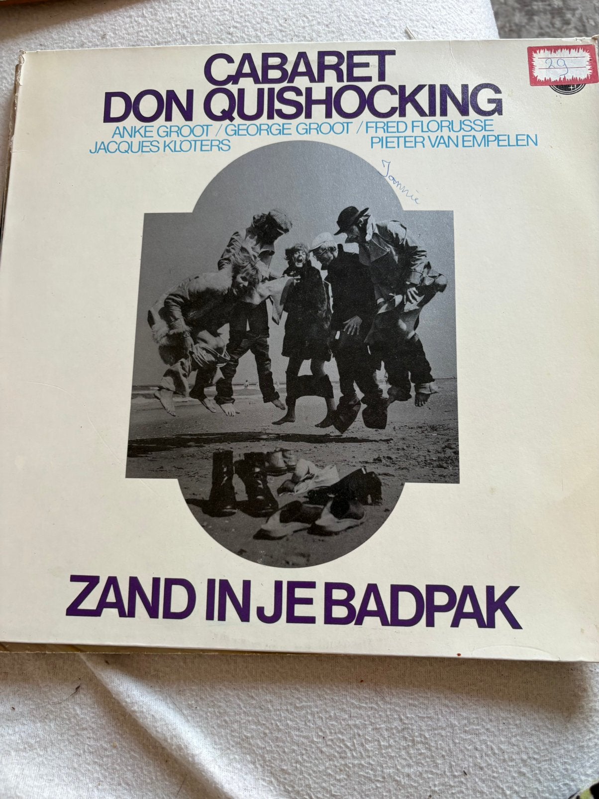 Lp Don Quishocking zand in je badpak gratis, Ophalen, Zo goed als nieuw, Overige formaten, Levenslied of Smartlap