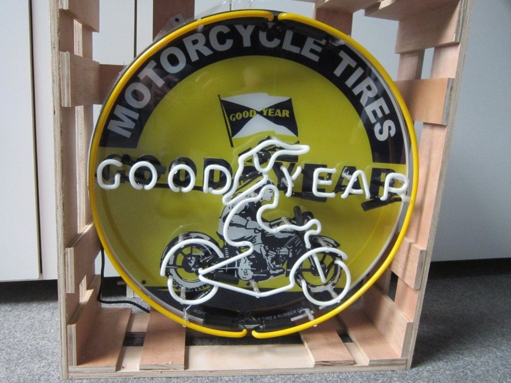 GOODYEAR NEON LICHTRECLAME, Ophalen, Zo goed als nieuw, Lichtbak of (neon) lamp
