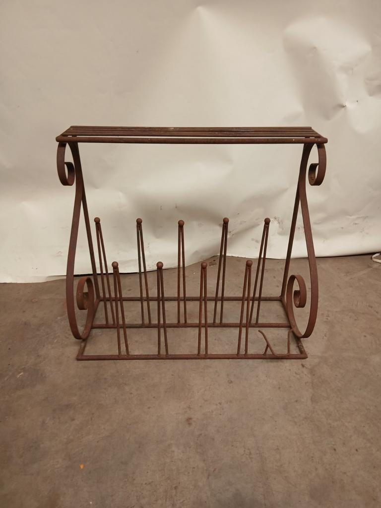 Robuust zwaar stalen brocante laarzenrek 90x40x80 cm, Ophalen, Gebruikt, Onbekend@voorbeeld.com, Onbekend
