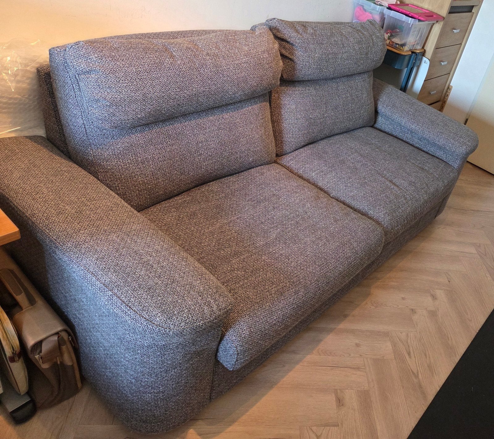 IKEA Lidhult Slaapbank (Grijs)– Inclusief Ongebruikte Topper, Huis en Inrichting, Ophalen, Stof