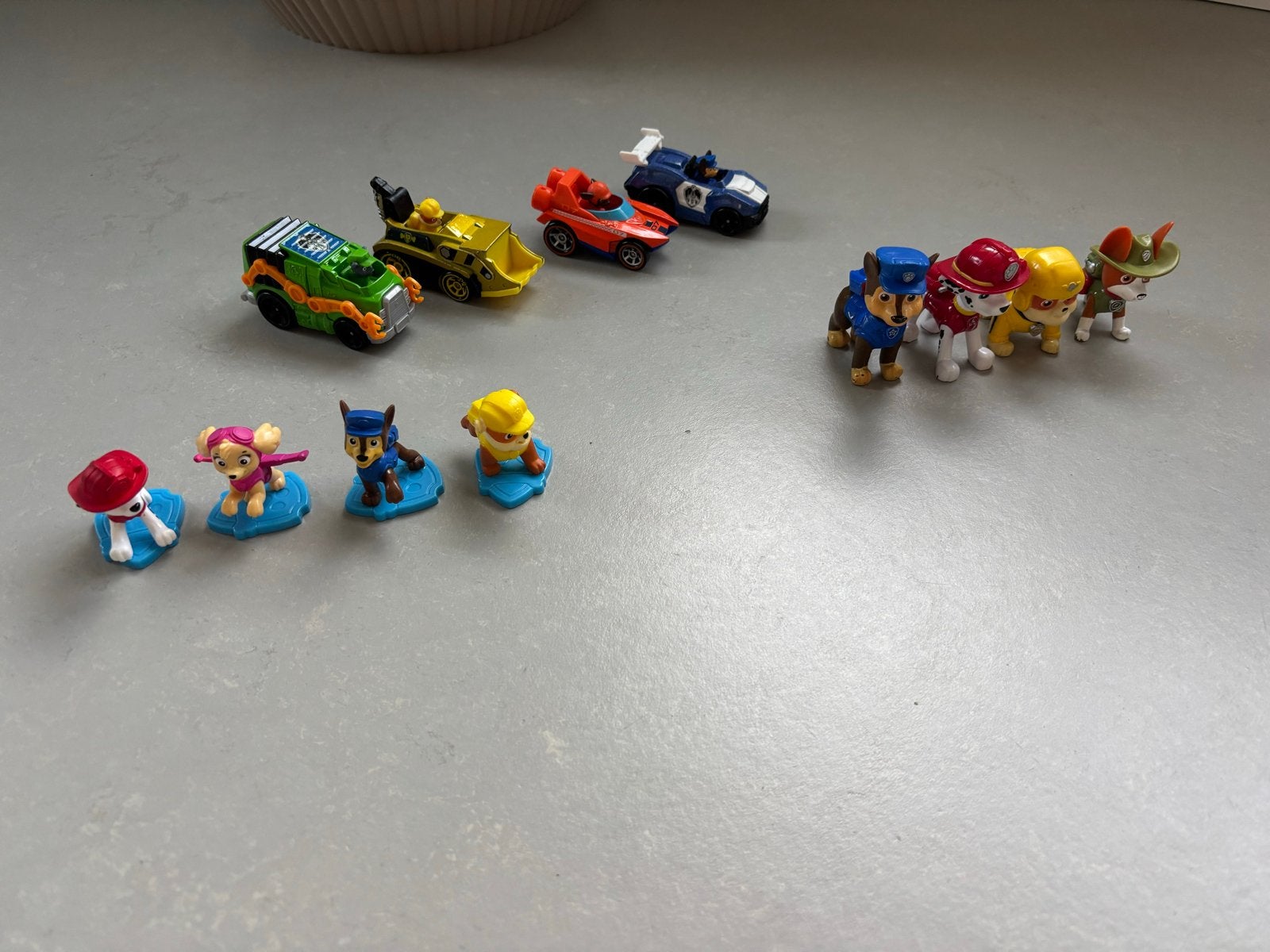 Paw Patrol bundel set speelgoedfiguren en voertuigen, Ophalen of Verzenden, Gebruikt