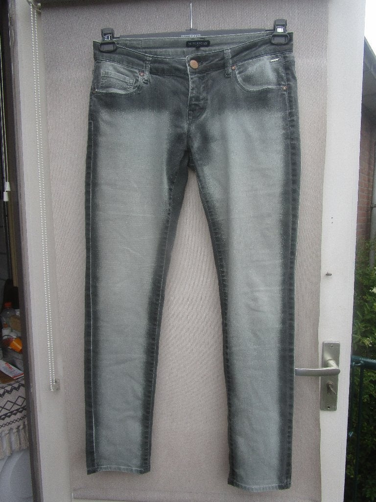 Broek/spijkerbroek SUPERSTAR mt 40 grijs/grijs, Maat 38/40 (M), Verzenden, Nieuw, Superstar