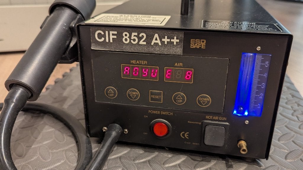SMD Rework Station Aoyue 852 Desoldering Station defect, Ophalen of Verzenden, Gebruikt