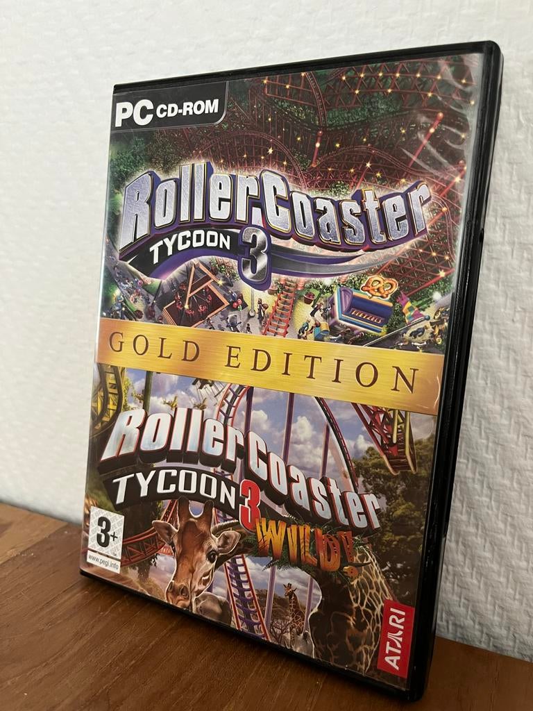 RollerCoaster Tycoon 3 & Wild (PC CD-ROM), Spelcomputers en Games, Games | Pc, Zo goed als nieuw, Simulatie, 1 speler, Vanaf 3 jaar