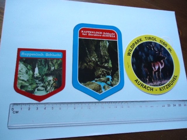 sticker oud Rapenloch DIK PLASTIC Oosteenrijk Kitzbuhel wild, Ophalen of Verzenden, Zo goed als nieuw, Bedrijf of Vereniging