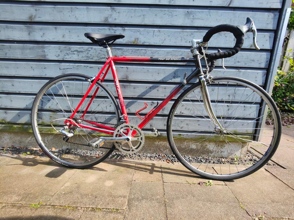 Vintage Jan Janssen racefiets, Fietsen en Brommers, 28 inch, Gebruikt, Velgrem, 53 tot 57 cm
