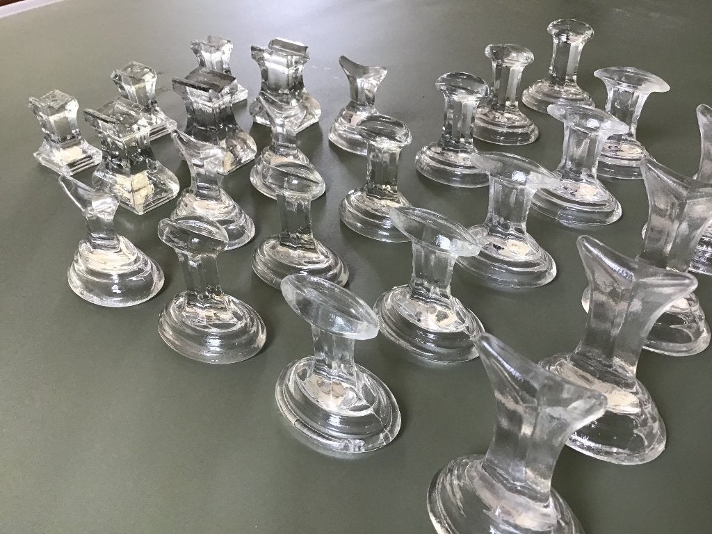 Unieke Set Antieke Persglazen Etalagematerialen (59-delig), Ophalen of Verzenden