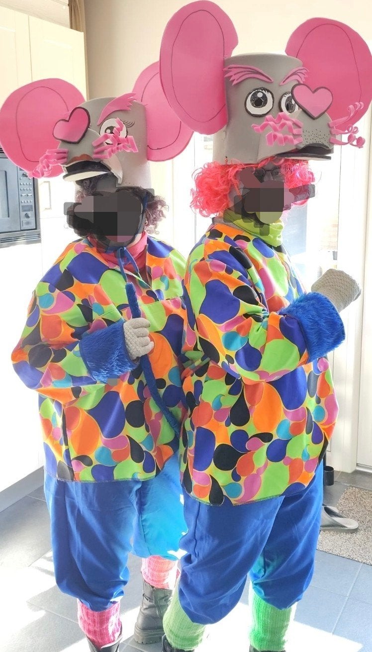 Loopgroep muizen, Kleding | Dames, Ophalen, Carnaval, Maat 42/44 (L), Zo goed als nieuw