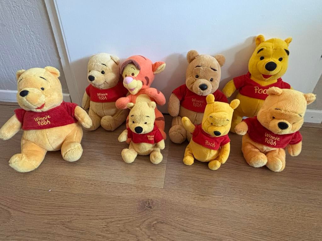 Winnie de Poeh en Teigetje knuffels - Diverse maten, Disney, Beer, Ophalen of Verzenden, Zo goed als nieuw