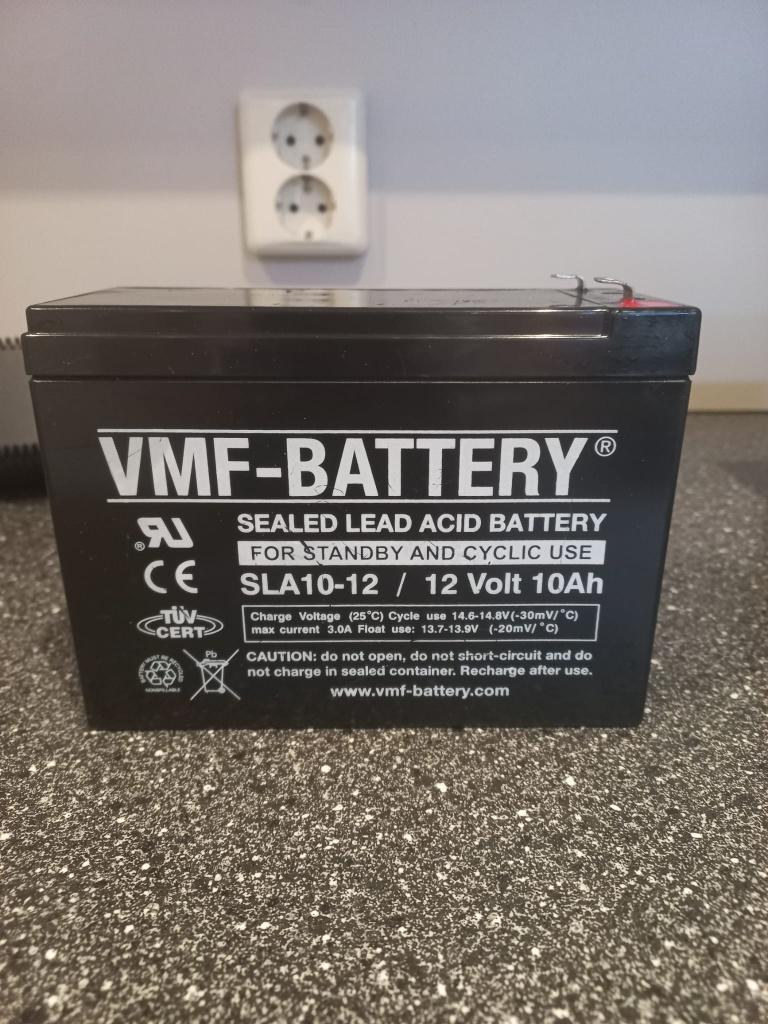 vmf battery accu 12v 10ah, Ophalen of Verzenden, Nieuw, Oplaadbaar
