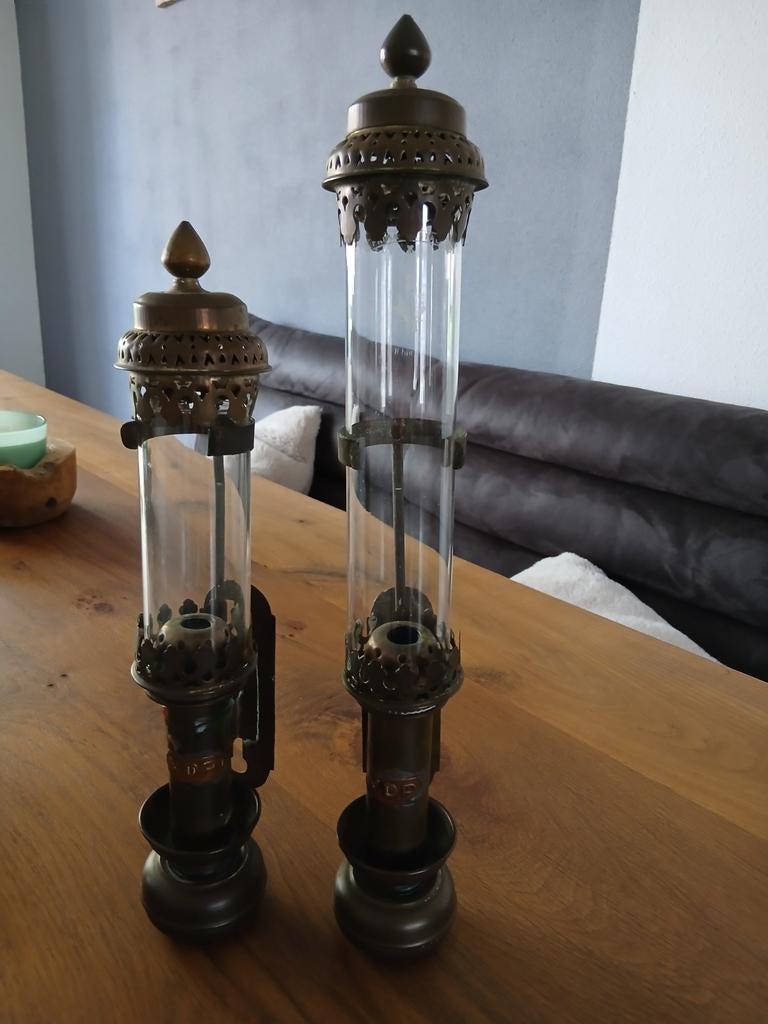 Set van 2 antieke lampen - VDP, Antiek en Kunst, Ophalen