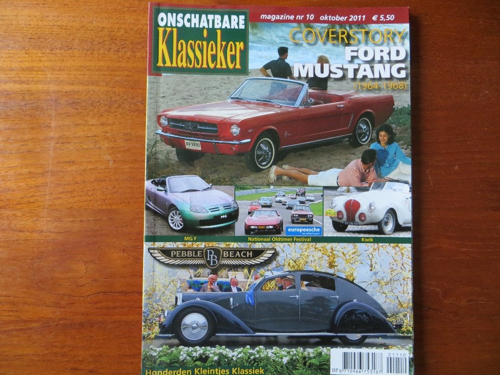 Onschatbare Klassieker 10 2011 Ford Mustang (’64-’68), Kwik, Ophalen of Verzenden, Nieuw, Ford
