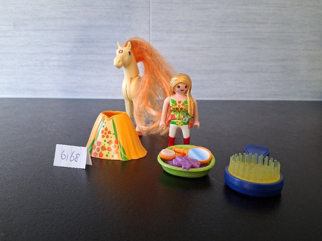 Playmobil 6168 Prinses met paard, Gebruikt, Complete set, Ophalen of Verzenden, Princess