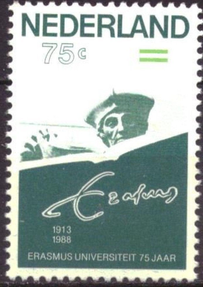 Nederland 1988 - nvph 1412 - Erasmus Universiteit -abw, Ophalen of Verzenden, Na 1940, Postfris