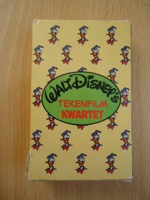 Walt Disney tekenfilm kwartet, vintage, Ophalen of Verzenden, Gebruikt, Overige typen