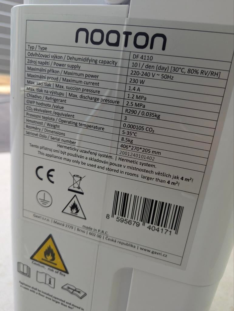 Compacte Luchtontvochtiger 230W - Boot/Camper Geschikt, Ophalen of Verzenden, Luchtontvochter