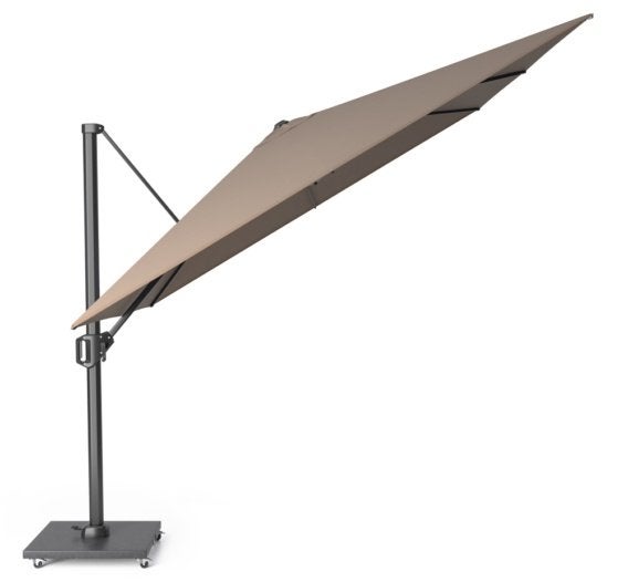 Luxe zweefparasol Challenger/Icon -50% (lichte-b/showmodel), Ophalen, Verstelbaar, 3 tot 4 meter, Zweefparasol
