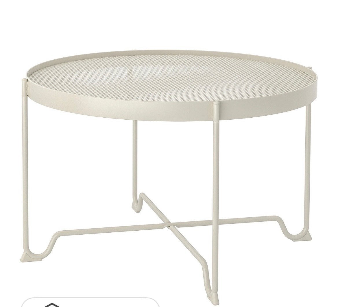 IKEA KROKHOLMEN salontafel - binnen/buiten, Ophalen, Gebruikt, Rond, 50 tot 100 cm