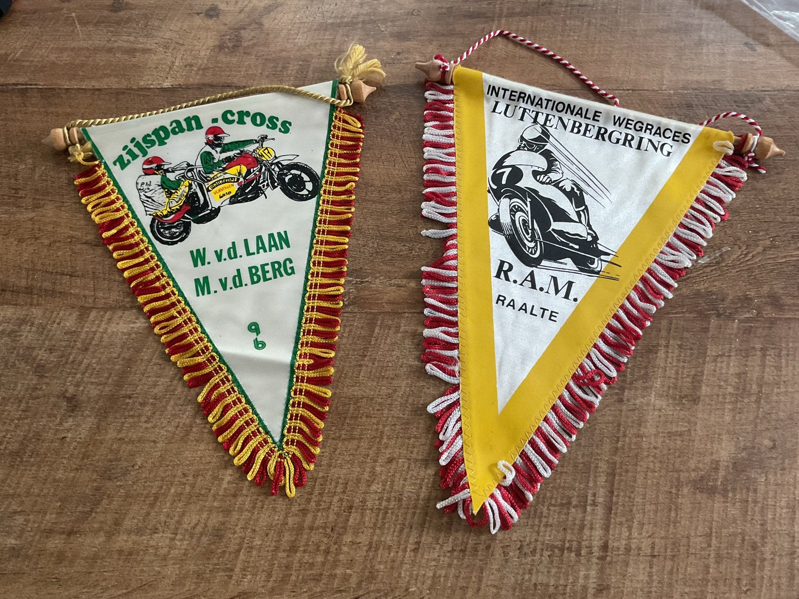 Vintage Motorrace Vaantjes: Zijspan Cross & Luttenbergring, Ophalen of Verzenden