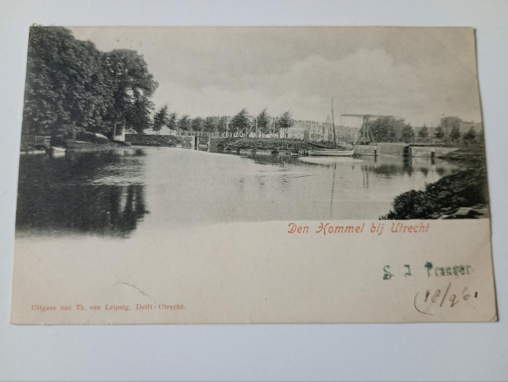 Utrecht Den Hommel 1901, Ophalen of Verzenden, Voor 1920, Gelopen, Utrecht