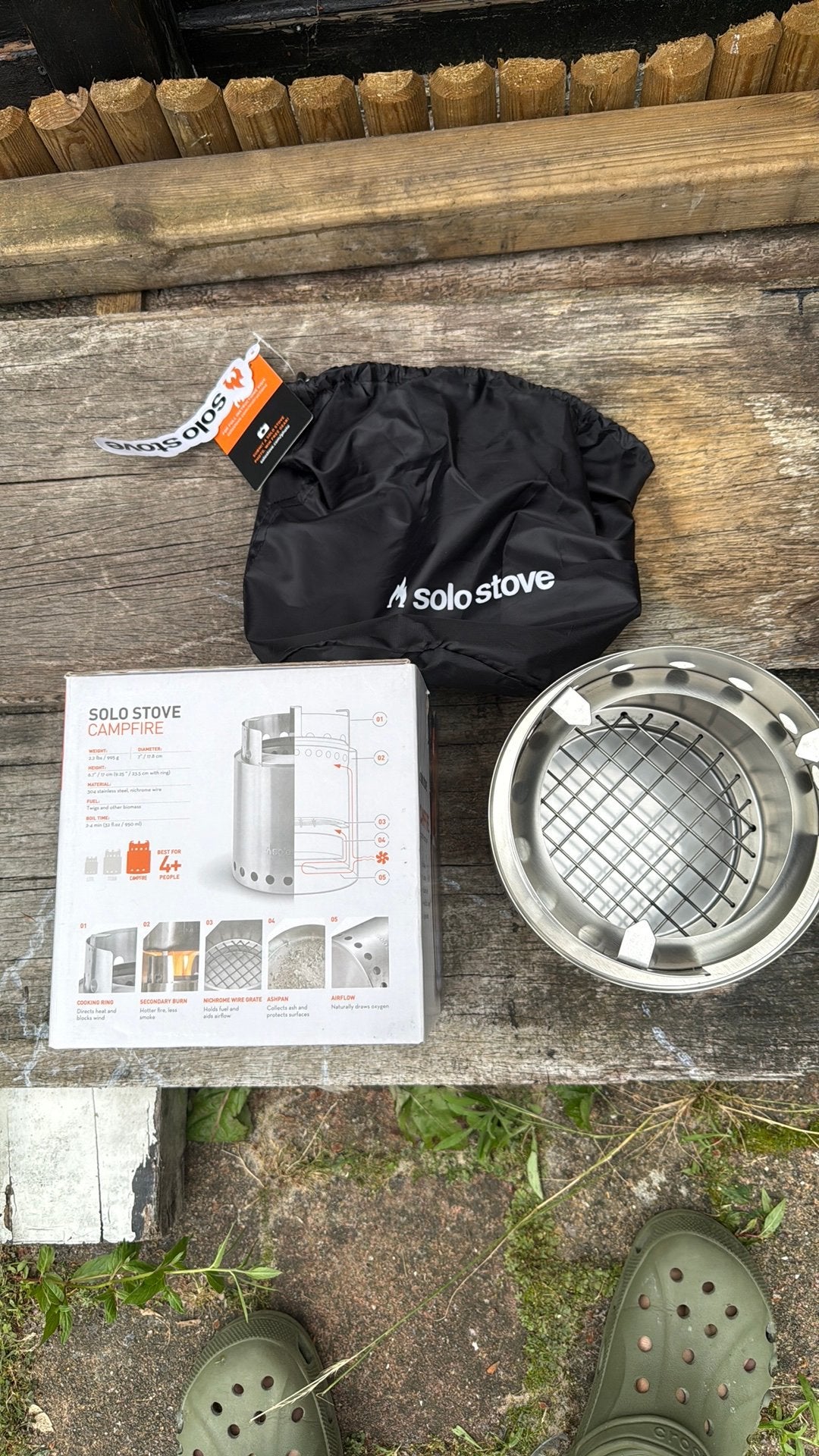 Solo stove, Tuin en Terras, Barbecue-accessoires, Nieuw, Ophalen of Verzenden