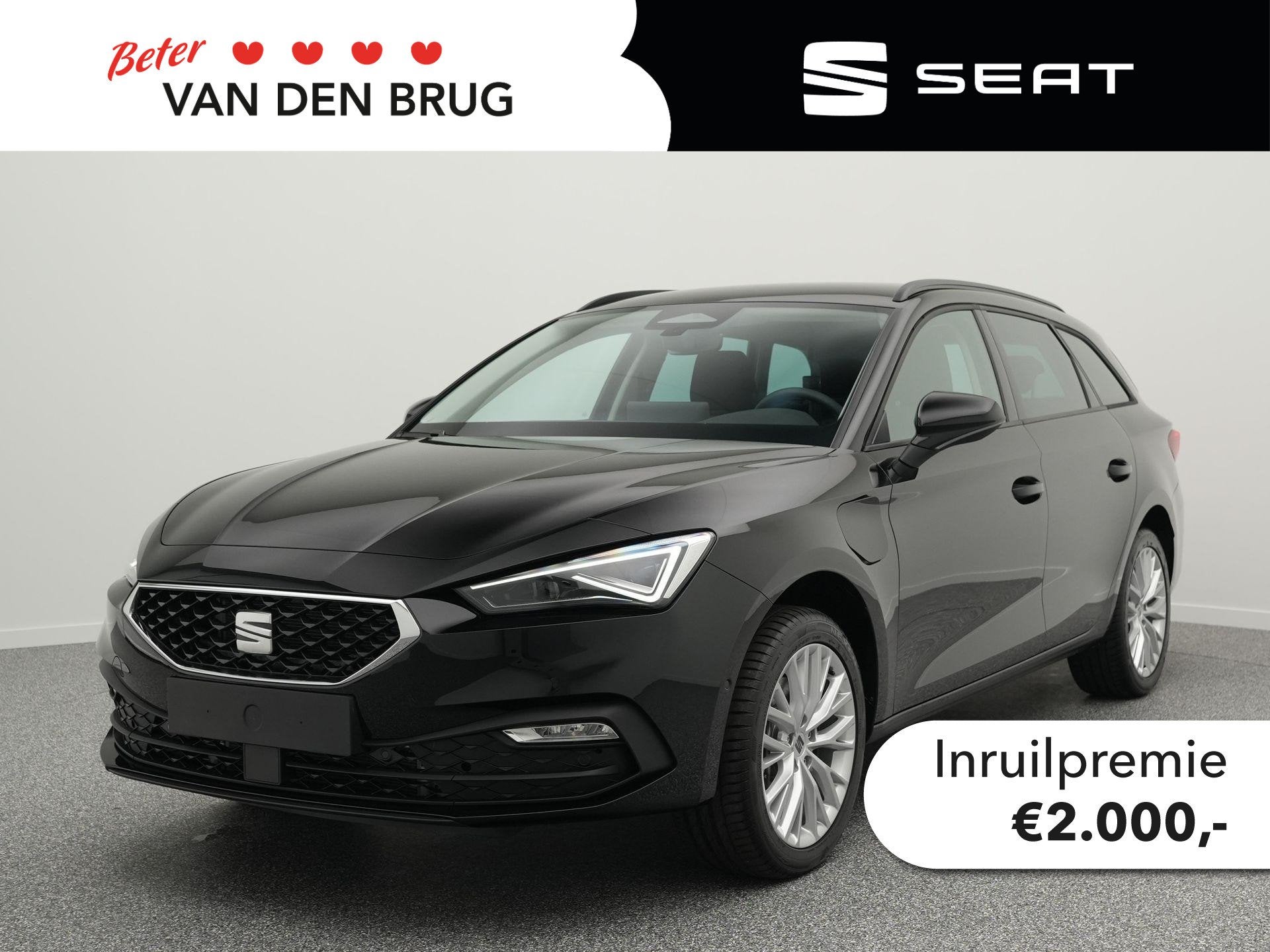 SEAT Leon Sportstourer Style Business Intense 1.5 TSI eHybri, Auto's, Stof, 4 cilinders, Zwart, Origineel Nederlands