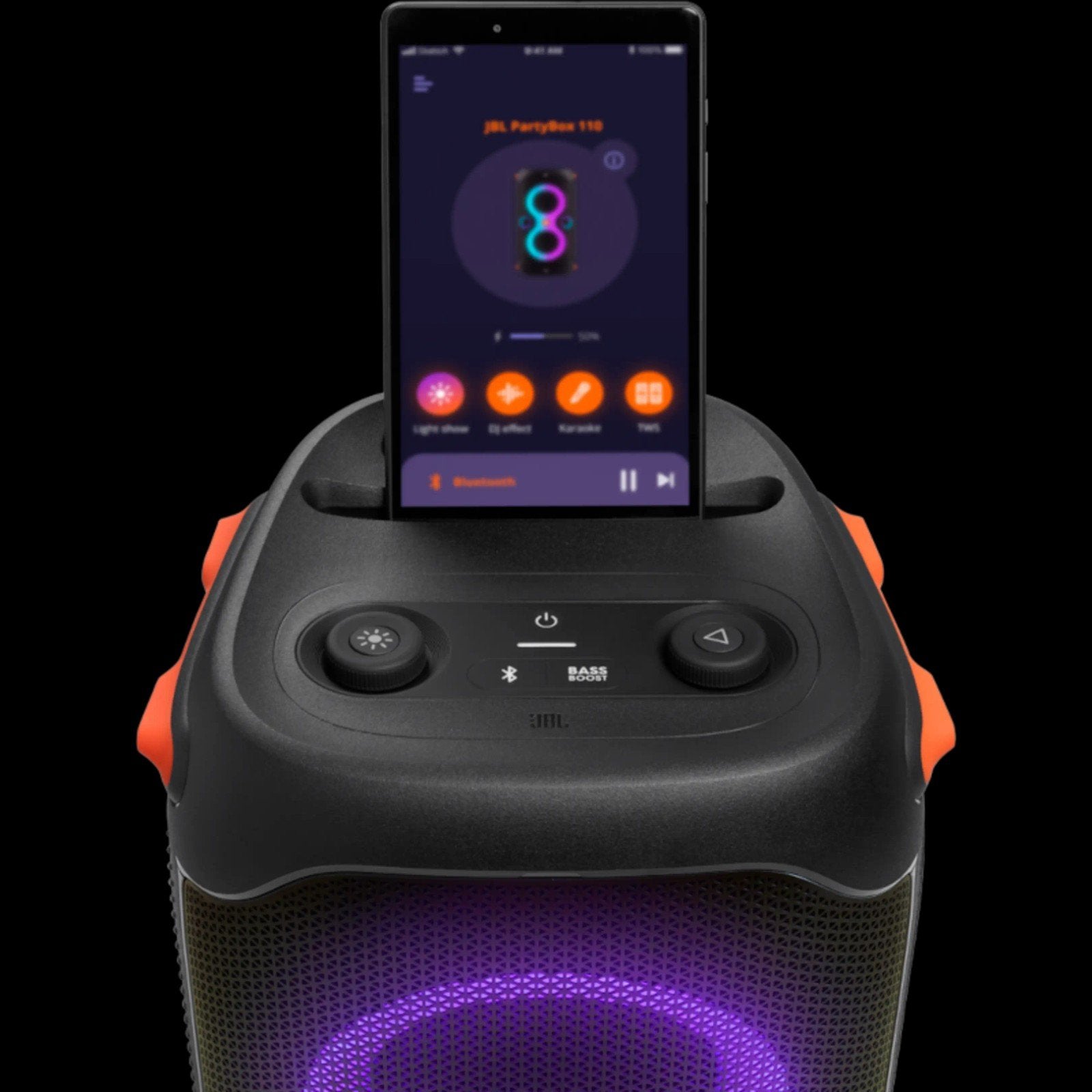 Foto 6 van JBL Partybox 110 met ingebouwde accu