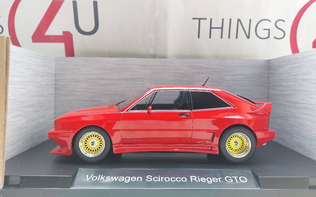 MCG 1:18 Volkswagen Scirocco Rieger GTO rood nieuw, Ophalen of Verzenden, Nieuw, Auto, Overige merken