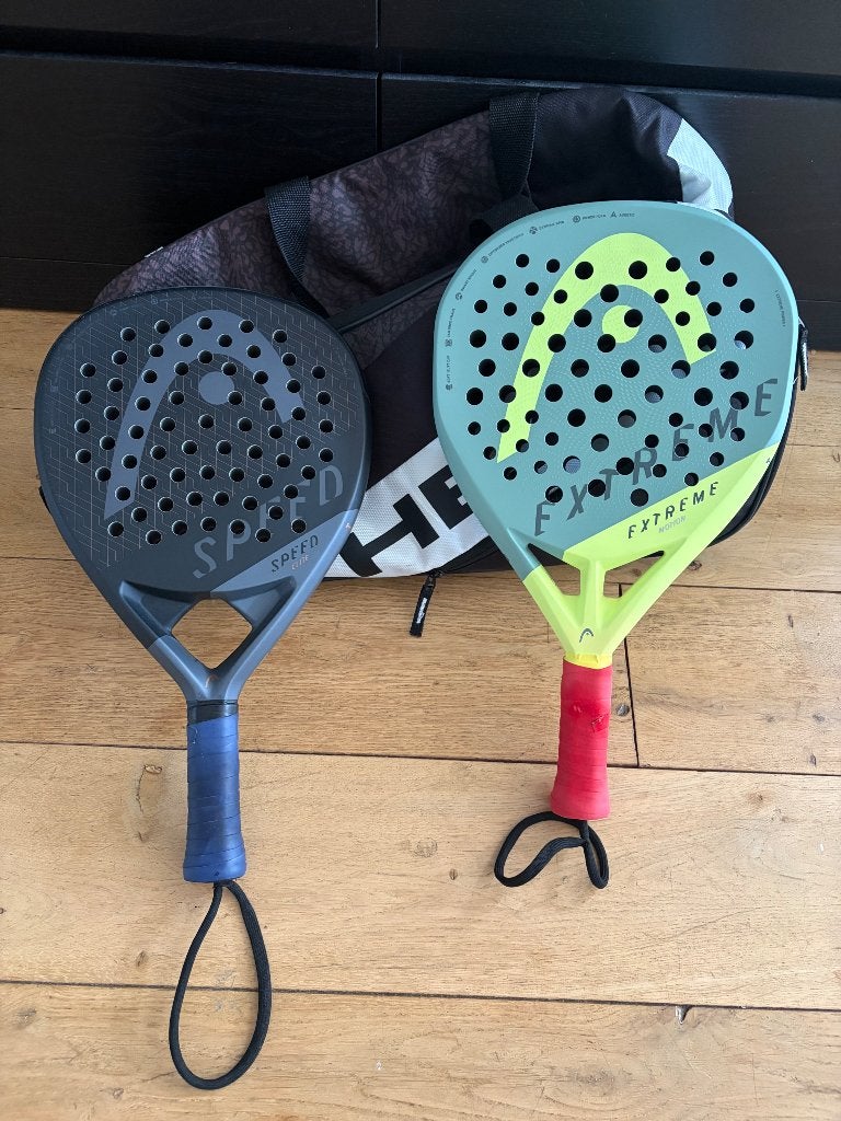 Padeltas met 2 rackets, Ophalen, Zo goed als nieuw, Padelracket