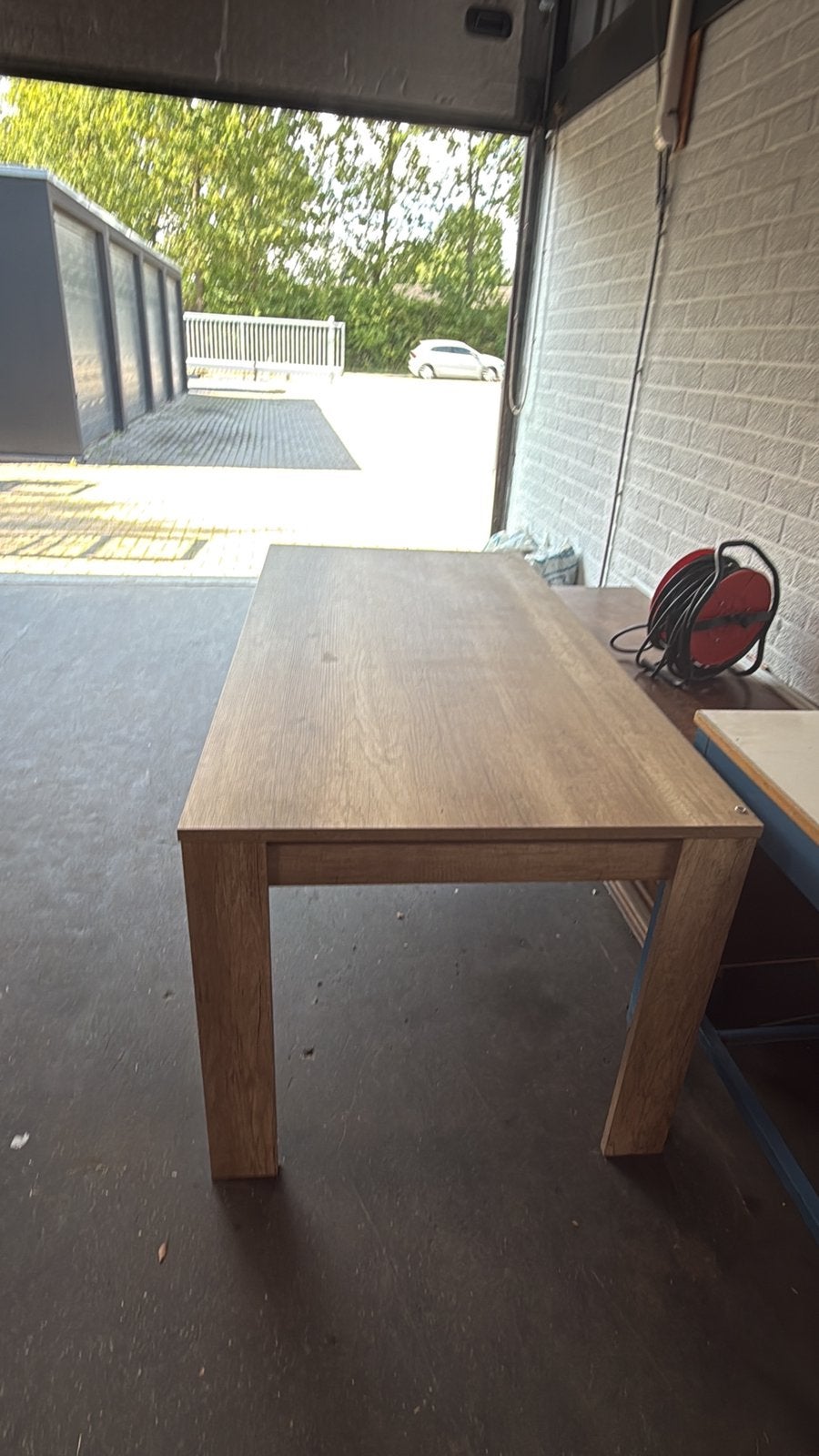 Houten tafel 180x 90 x 80 cm, Huis en Inrichting, Tafels | Eettafels, Ophalen, 50 tot 100 cm, Zo goed als nieuw, 150 tot 200 cm