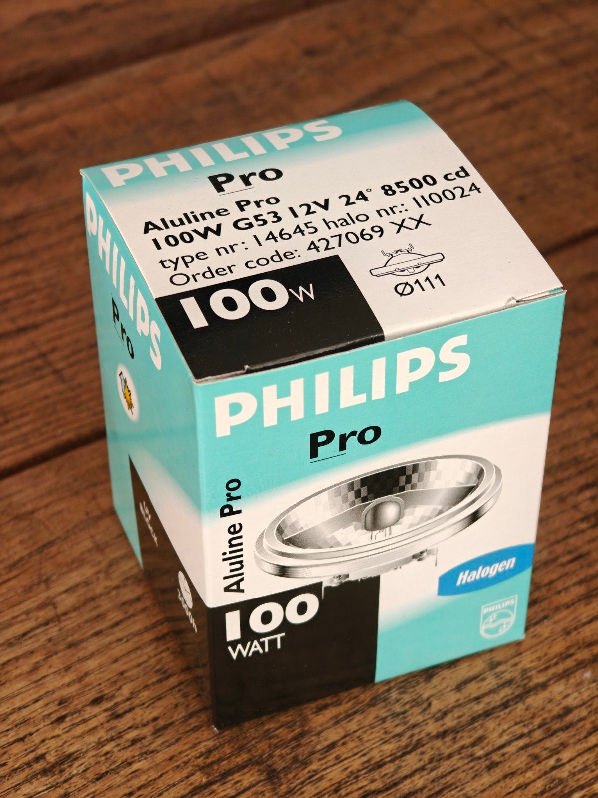 Philips ALUline PRO  Halogeenlamp 100W G53 12V3 12V, 60 watt of meer, Overige fittingen, Zo goed als nieuw, Neutraal wit