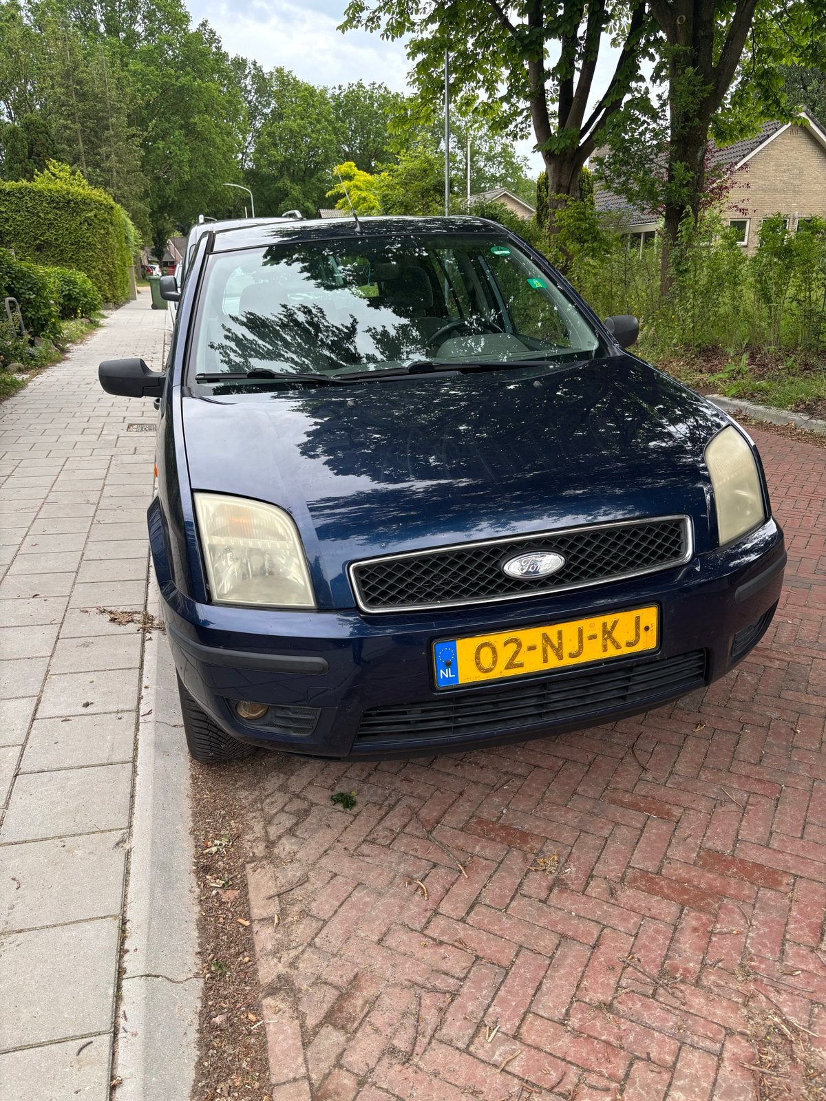 Ford Fusion 1.4 16V 2003 Blauw, Voorwielaandrijving, 40 €/maand, Blauw, Origineel Nederlands