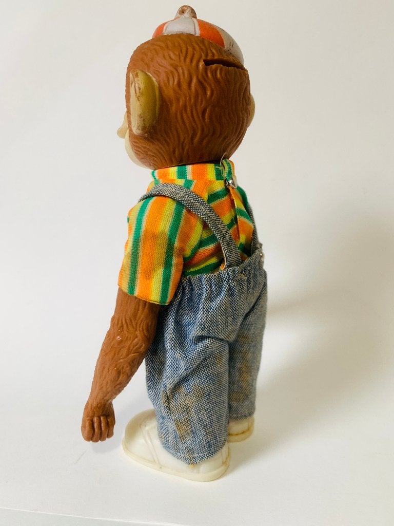 Vintage Aap Pop met Kleding spaarpot, Ophalen of Verzenden