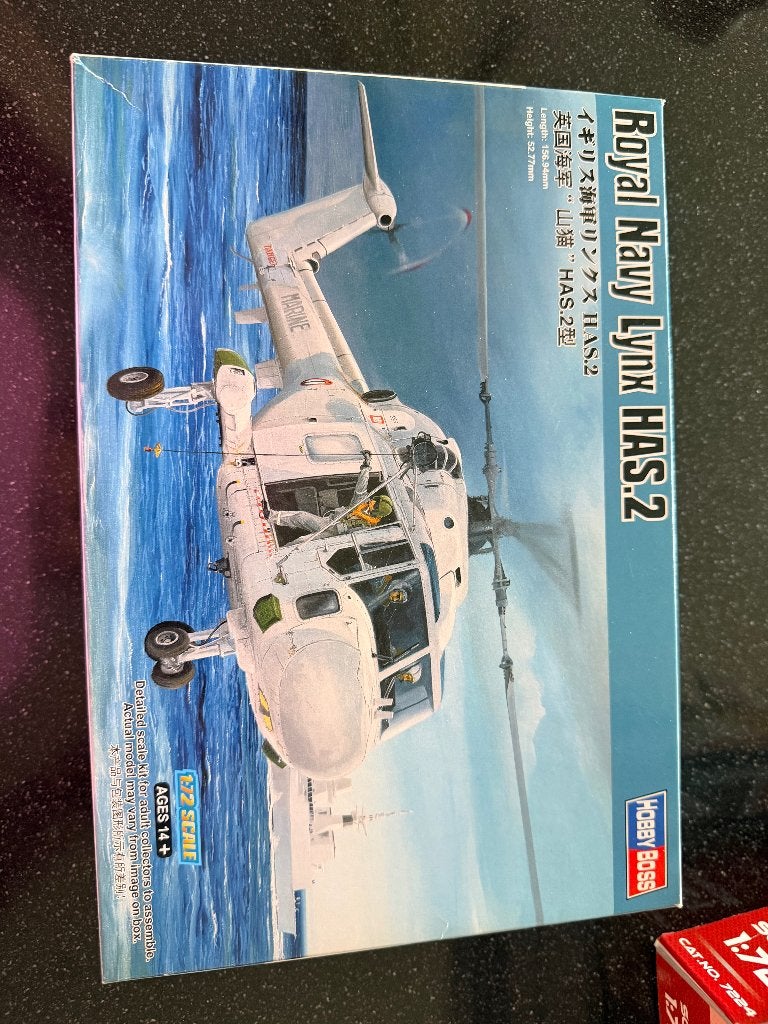 HobbyBoss Royal Navy Westland Lynx HAS.2 – 1:72, Hobby en Vrije tijd, Modelbouw | Vliegtuigen en Helikopters, Overige merken, 1:72 tot 1:144