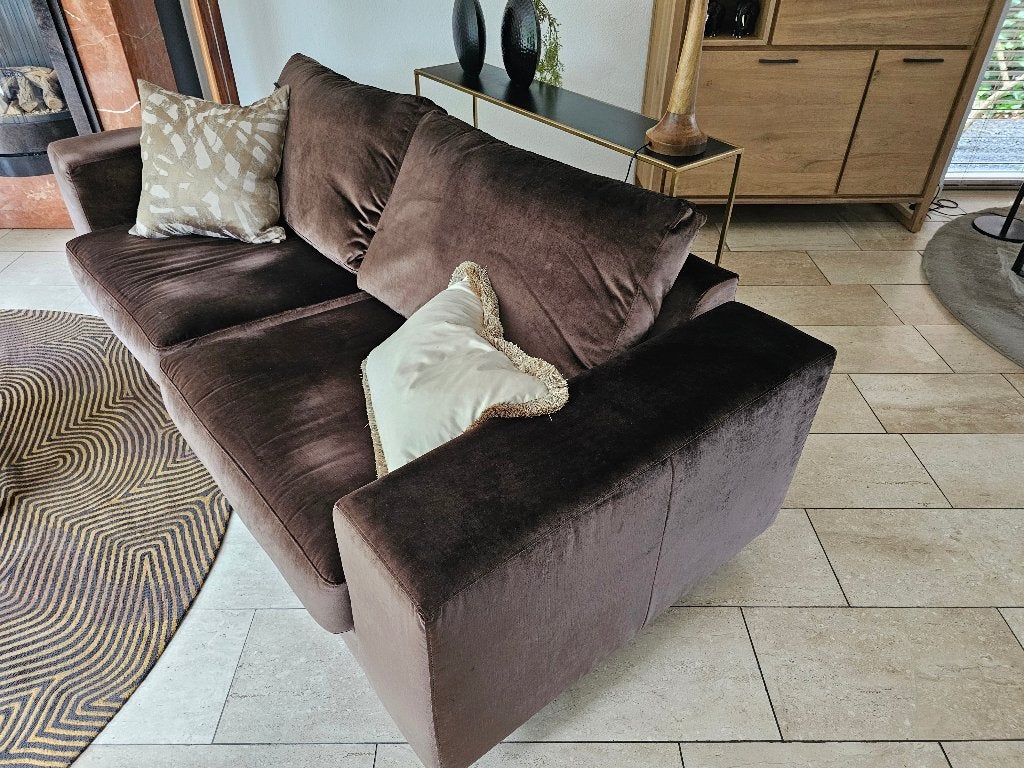 Zit bank, Ophalen, Overige maten, Velours, 75 tot 100 cm