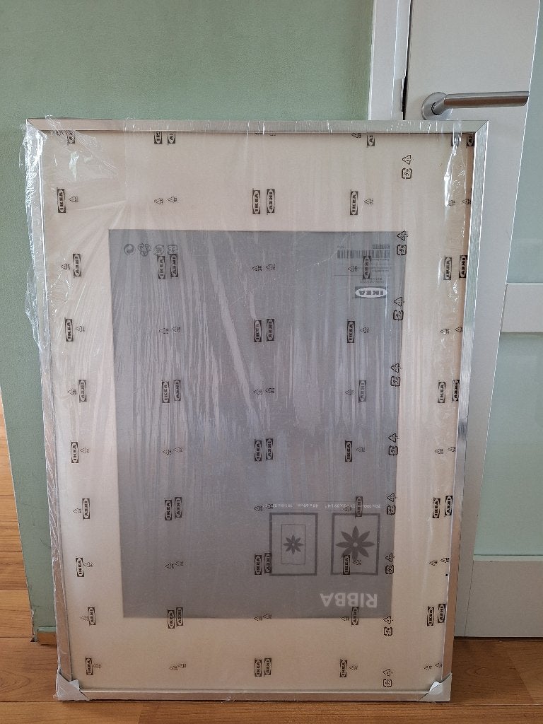 Ikea ribba fotolijst 70x100cm, Ophalen, Zilver, Hangend, Nieuw