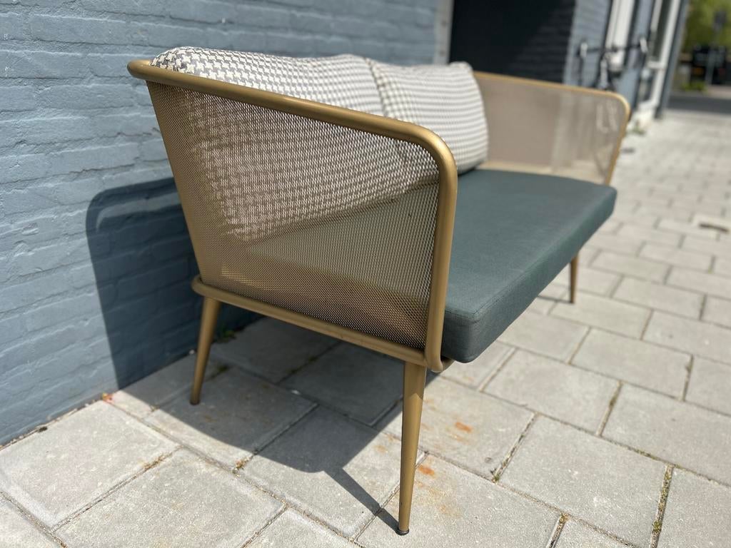 4 x Luxe buitenbank | Tuinbank incl Kussens Nieuwprijs €1120, Ophalen, Gebruikt